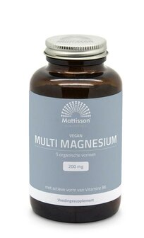 Multi magnesium complex 200mg vegan Mattisson 180tb