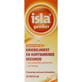 Gember keelpastilles Isla 30tb