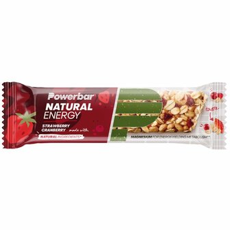 Natural energy bar strawberry cranberry Powerbar 40g