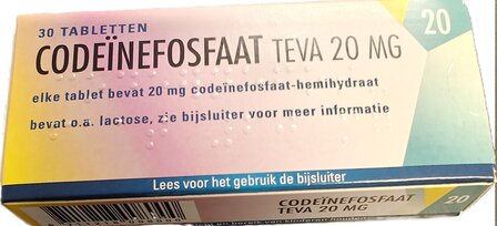 CODEINEFOSFAAT TEVA TABLET 20MG
