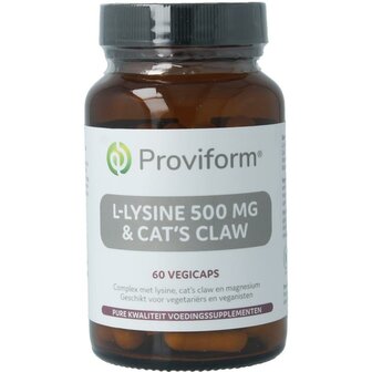 L-Lysine 500mg &amp; cats claw Proviform 60vc